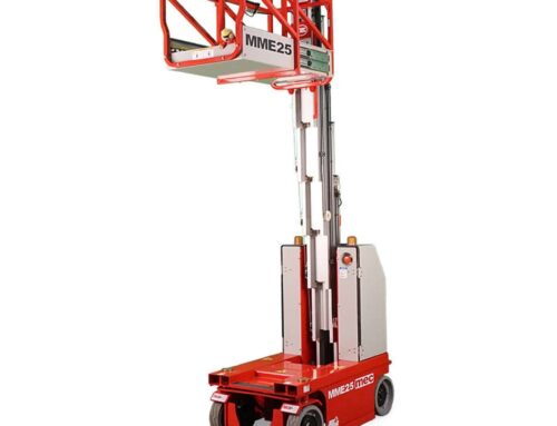 Introducing the New MEC MME25: The Ultimate Single Man Mast Lift for Tight Spaces