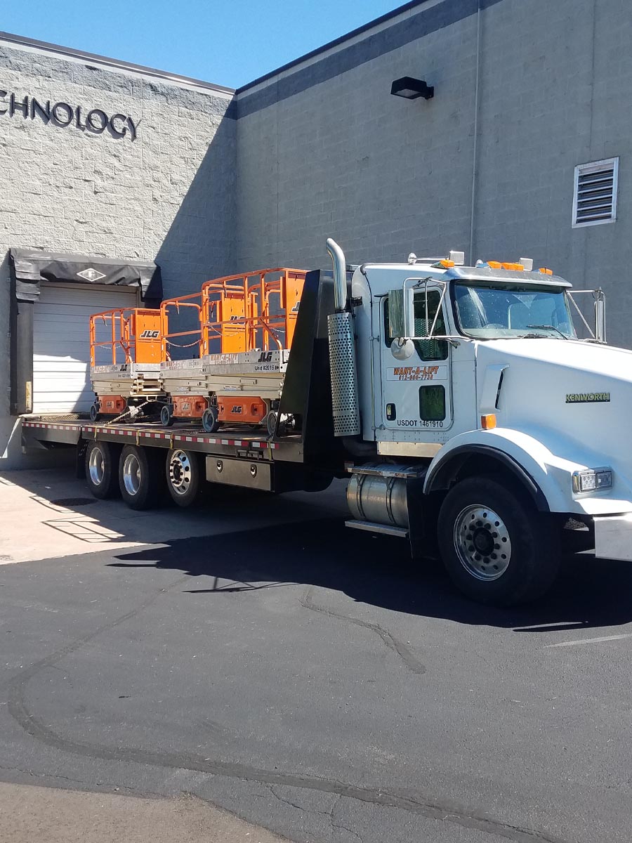 Equipment Delivery to Rogers MN Rental equipment delivery to a Rogers MN jobsite